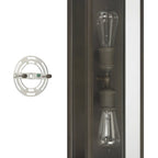 Thesis Hollis outdoor wall lamp, blackened bronze, 20 in, up/down