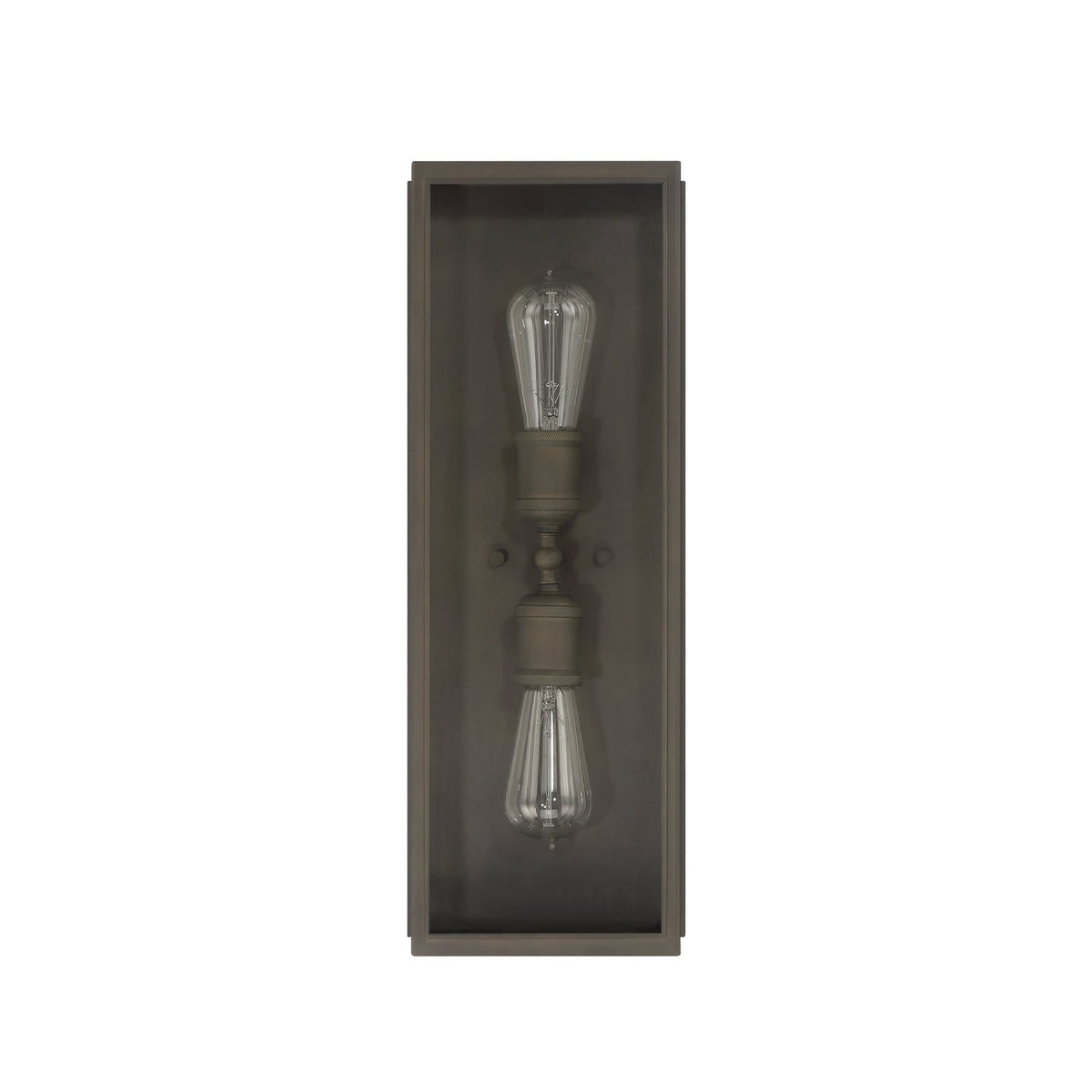 Thesis Hollis outdoor wall lamp, blackened bronze, 20 in, up/down