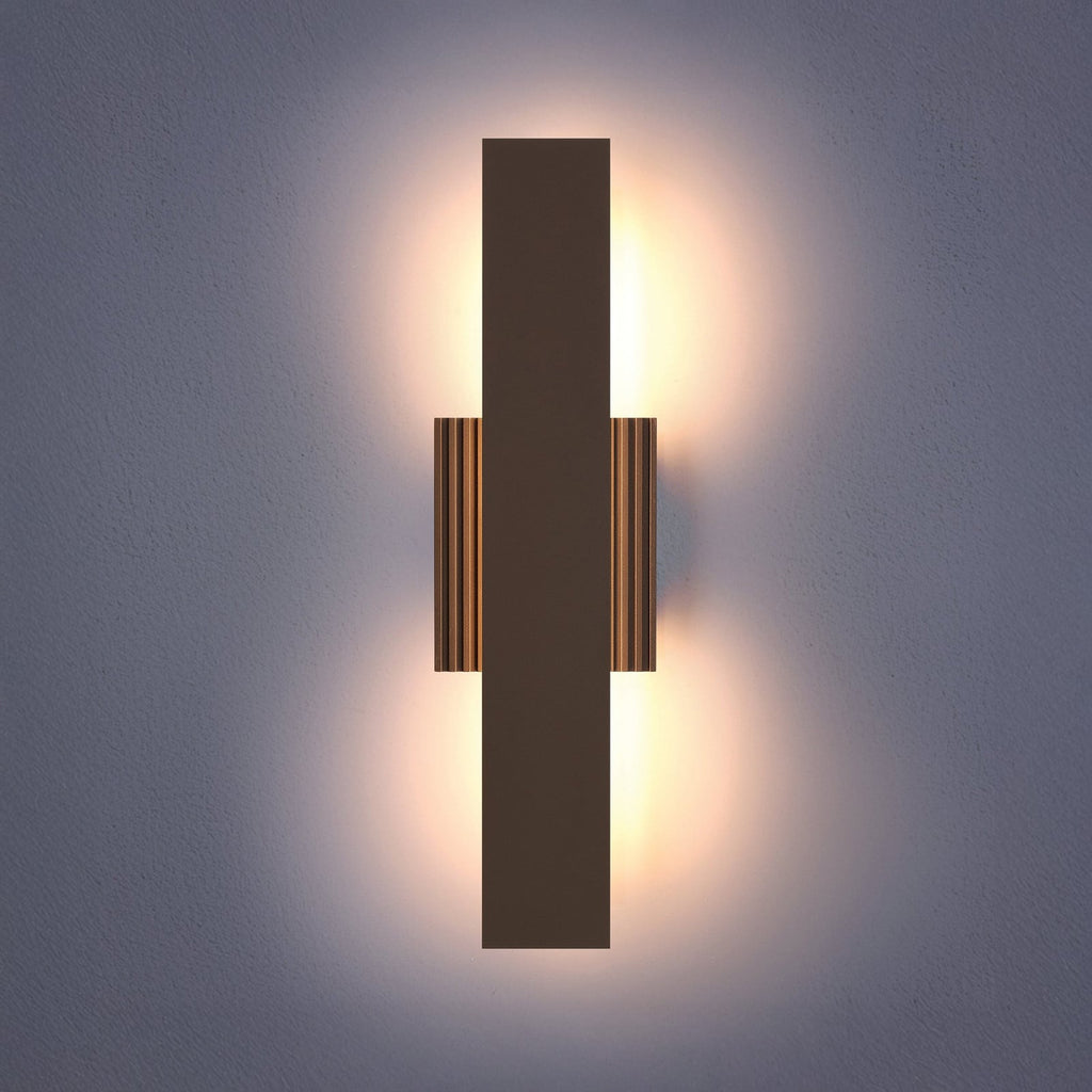 Thesis Jacks LED outdoor wall light, bronze-coloured, 22 in, CCT
