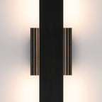 Thesis Jacks LED outdoor wall light, matt black, 22 in, CCT