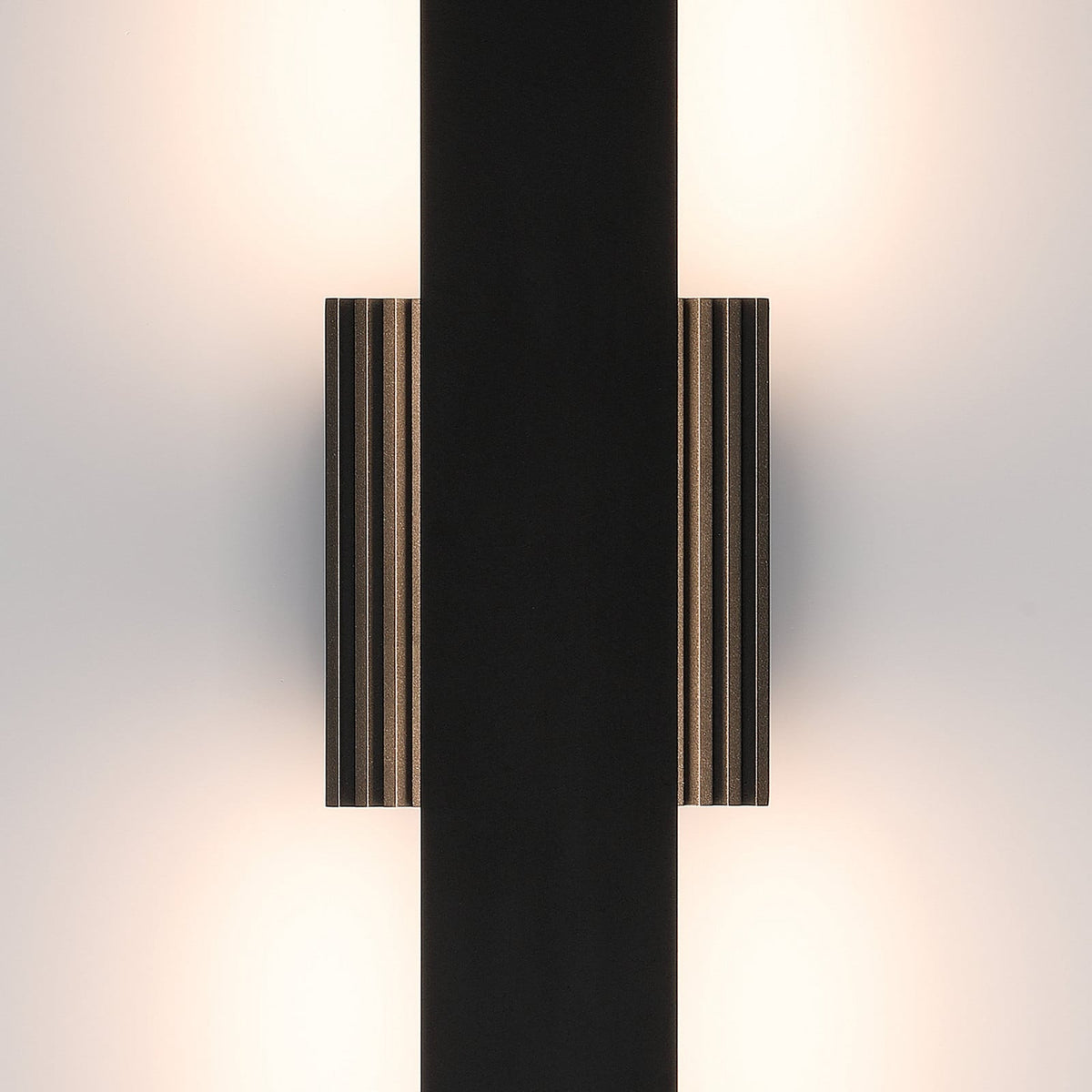 Thesis Jacks LED outdoor wall light, matt black, 22 in, CCT