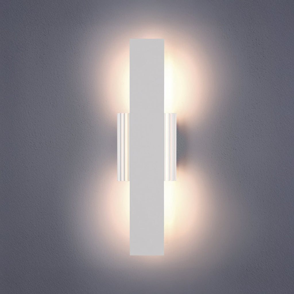 Thesis Jacks LED outdoor wall light, matt white, 22 in, CCT