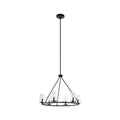 Thesis Jared chandelier, 6-bulb, 30 in, black, metal
