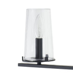 Thesis Jared Bathroom Wall Lamp, 4-bulb, 31 in, black metal