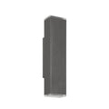 Thesis Jasper LED outdoor wall lamp, graphite, 20 in, metal