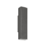 Thesis Jasper LED outdoor wall lamp, graphite, 20 in, metal