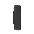 Thesis Jasper LED outdoor wall lamp, matt black, 20 in metal