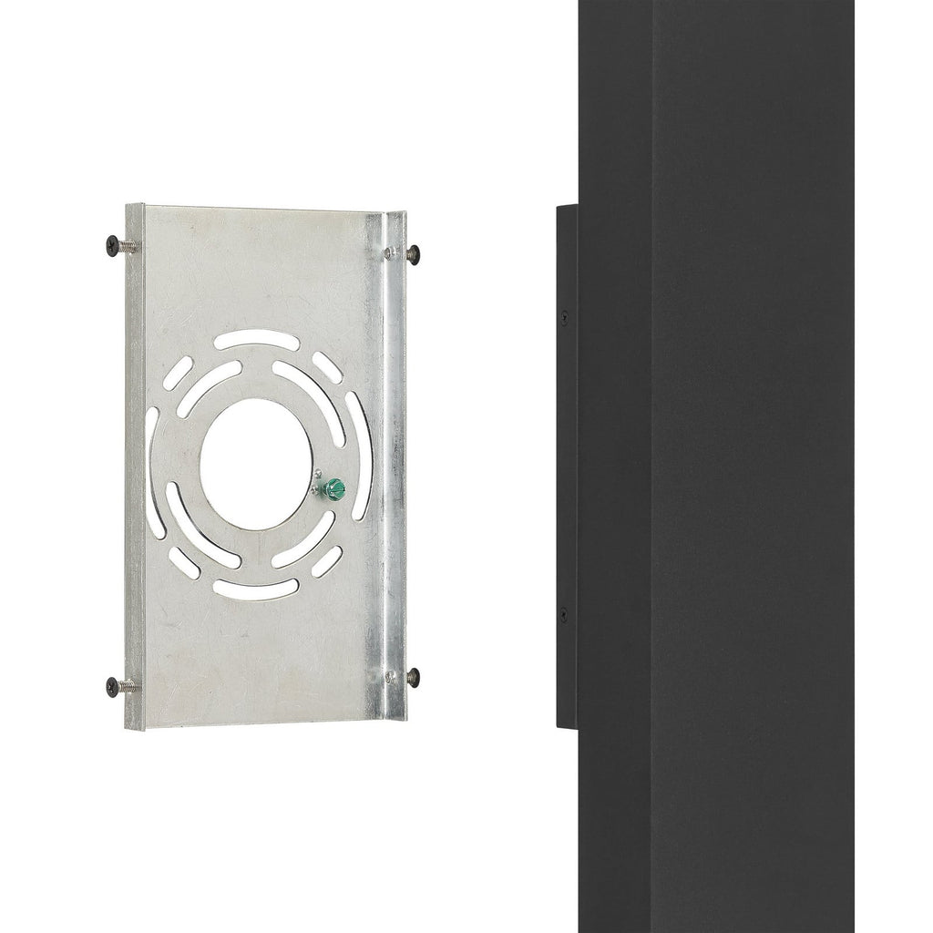 Thesis Jasper LED outdoor wall lamp, matt black, 20 in metal