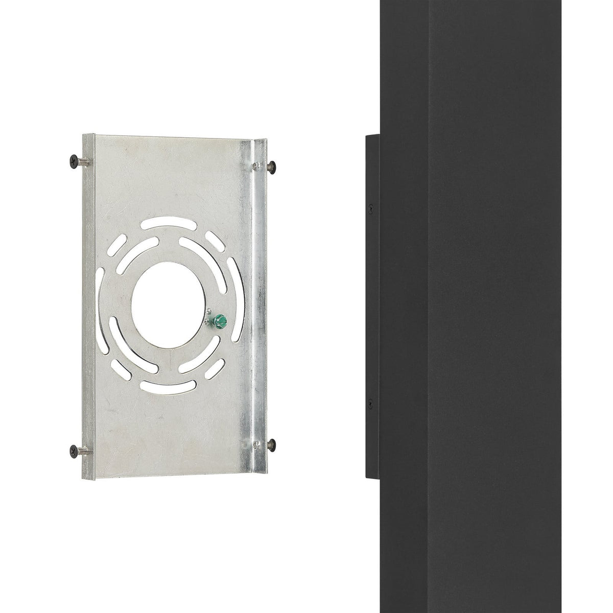Thesis Jasper LED outdoor wall lamp, matt black, 20 in metal