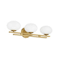 Thesis Julep Bathroom Wall Light, 3-bulb, 24 in, gold-coloured/opal
