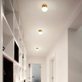 Julep 6" Gold Opal Bathroom Ceiling Light