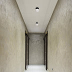 Thesis Julep bathroom ceiling lamp, black/opal, 6 in metal/glass