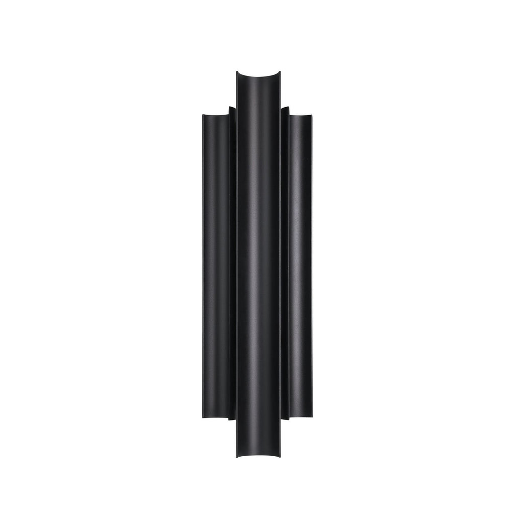 Thesis Kestrel LED outdoor wall lamp, black, 22 in metal CCT