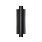 Thesis Kestrel LED outdoor wall lamp, black, 22 in metal CCT