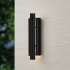 Thesis Kestrel LED outdoor wall lamp, black, 22 in metal CCT
