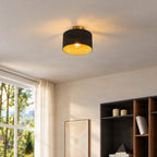 Leilani 11" Black and Gold Ceiling Light