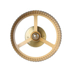 Thesis Leilani ceiling lamp, white/gold, 11 in, metal, E26