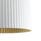 Thesis Leilani ceiling lamp, white/gold, 11 in, metal, E26