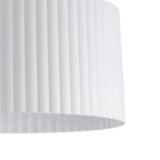 Thesis Leilani ceiling lamp, white/nickel, 11 in, metal, E26