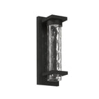 Thesis Lionel LED outdoor wall light, black, 14 in, metal