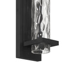Thesis Lionel LED outdoor wall light, black, 20 in, metal