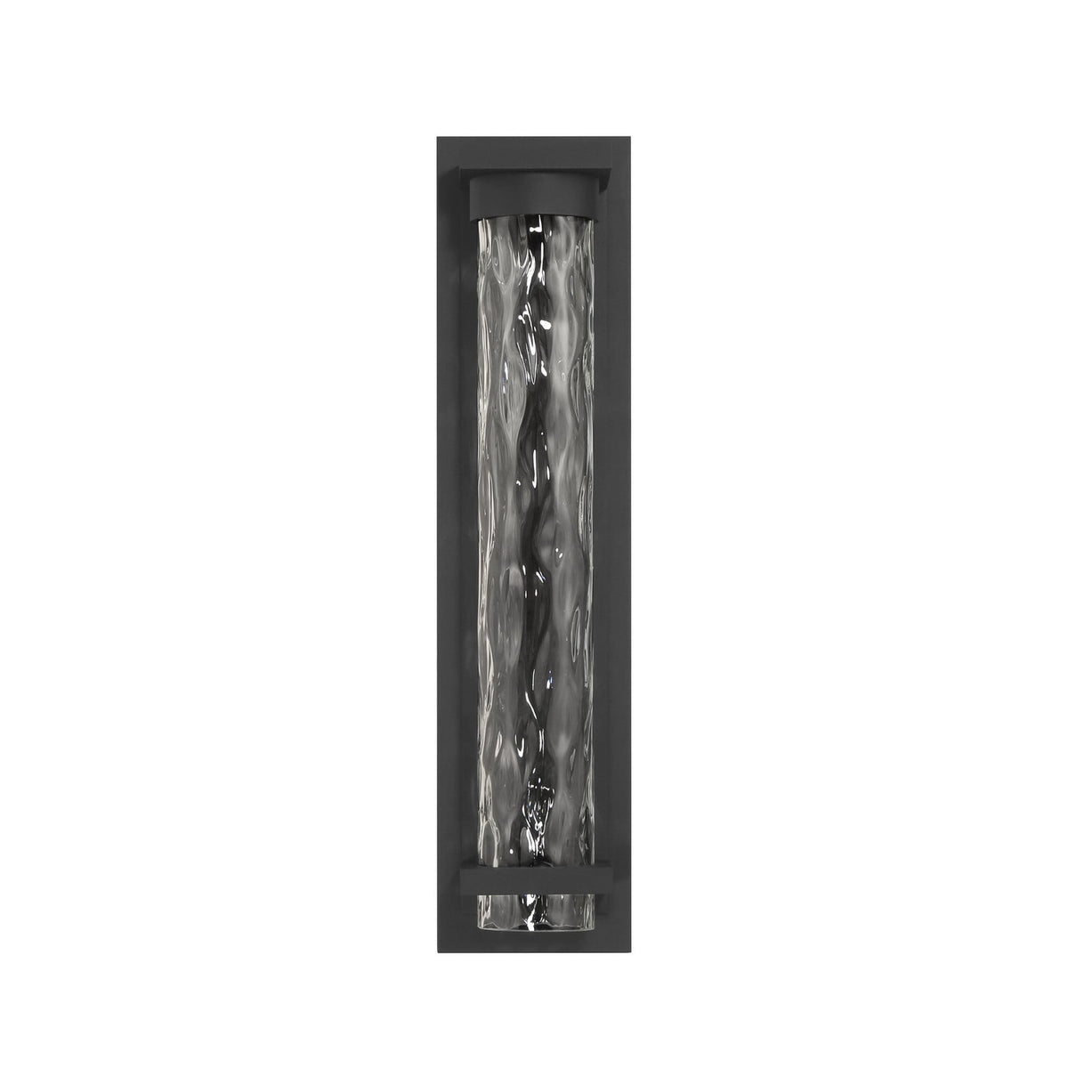 Thesis Lionel LED outdoor wall light, black, 20 in, metal