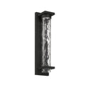 Thesis Lionel LED outdoor wall light, black, 20 in, metal