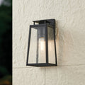 Salford 13" Matte Black Outdoor Wall Sconce