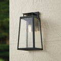 Salford 19" Matte Black Exterior Wall Sconce