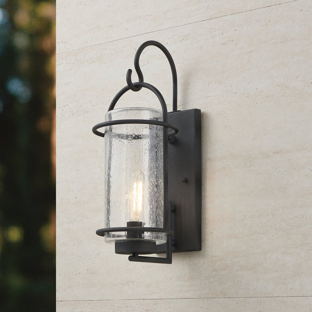 Thesis Taplow outdoor wall light, anthracite, 18 in, metal