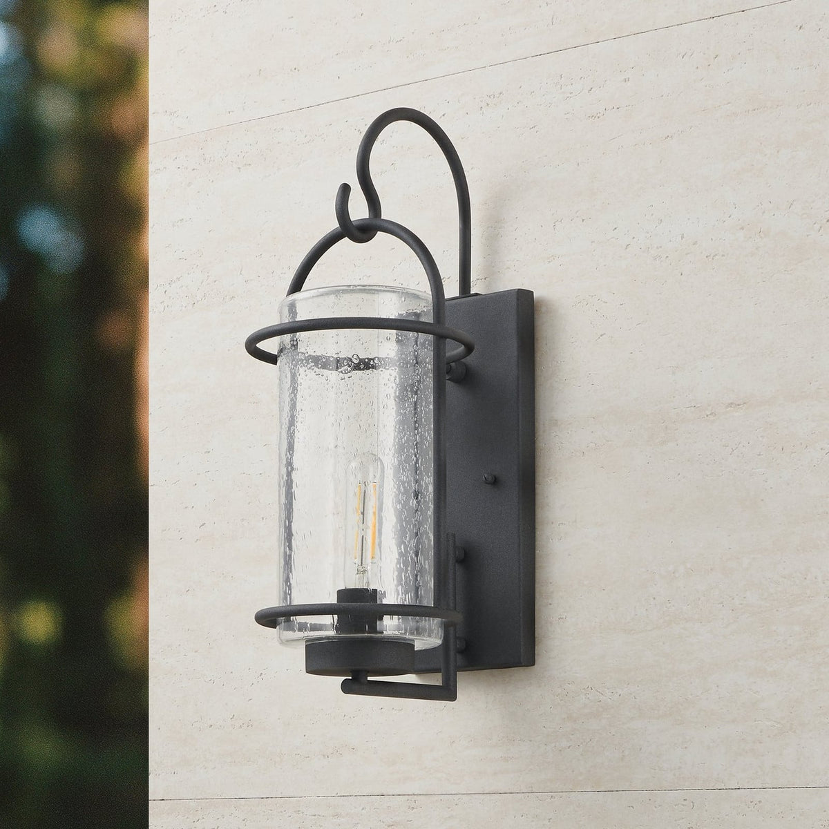 Thesis Taplow outdoor wall light, anthracite, 18 in, metal