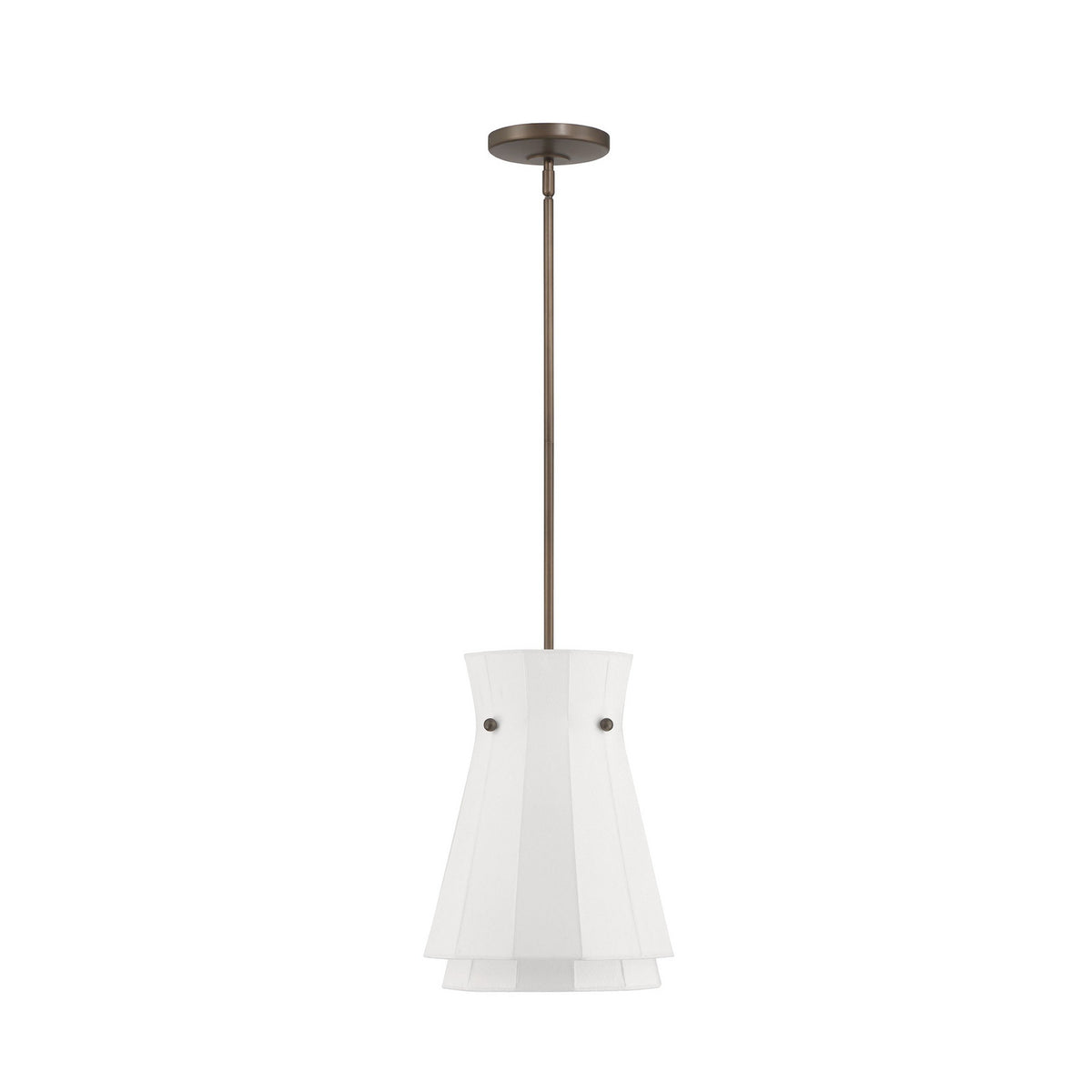 Bryony 12 1/2" White Bronze Pendant Light