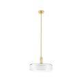 Thesis Como pendant light, gold-coloured, 18 in, metal/glass, E26