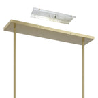 Thesis Stockholm pendant light, gold, 50 in, 8-bulb, metal