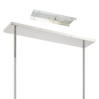 Thesis Stockholm pendant light, nickel, 50 in, 8-bulb, metal
