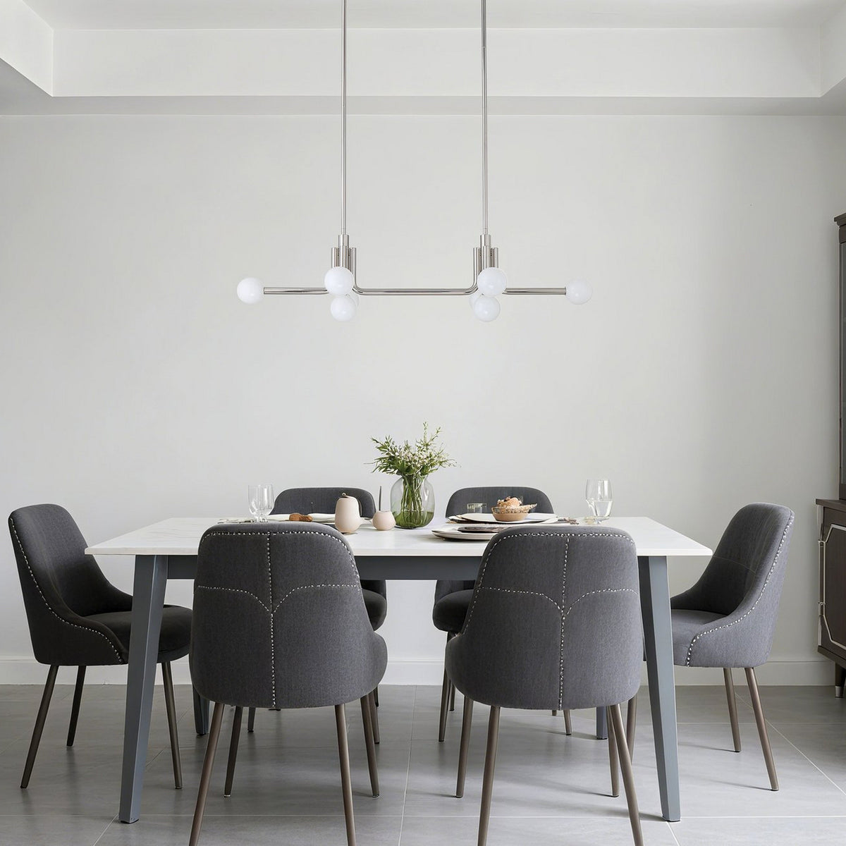 Stockholm 50" Nickel Pendant Light