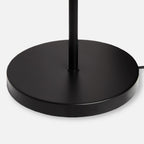Woud Cono Floor Lamp, black, height 55.9 in, E12, adjustable