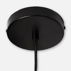 Woud Cono hanging light, black, 3-bulb, E12, Ø 14.2 in