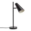 Woud Cono table lamp, black, height 19.7 in, E12, metal