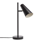 Woud Cono table lamp, black, height 19.7 in, E12, metal
