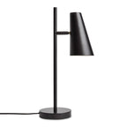 Woud Cono table lamp, black, height 19.7 in, E12, metal