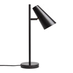 Woud Cono table lamp, black, height 19.7 in, E12, metal