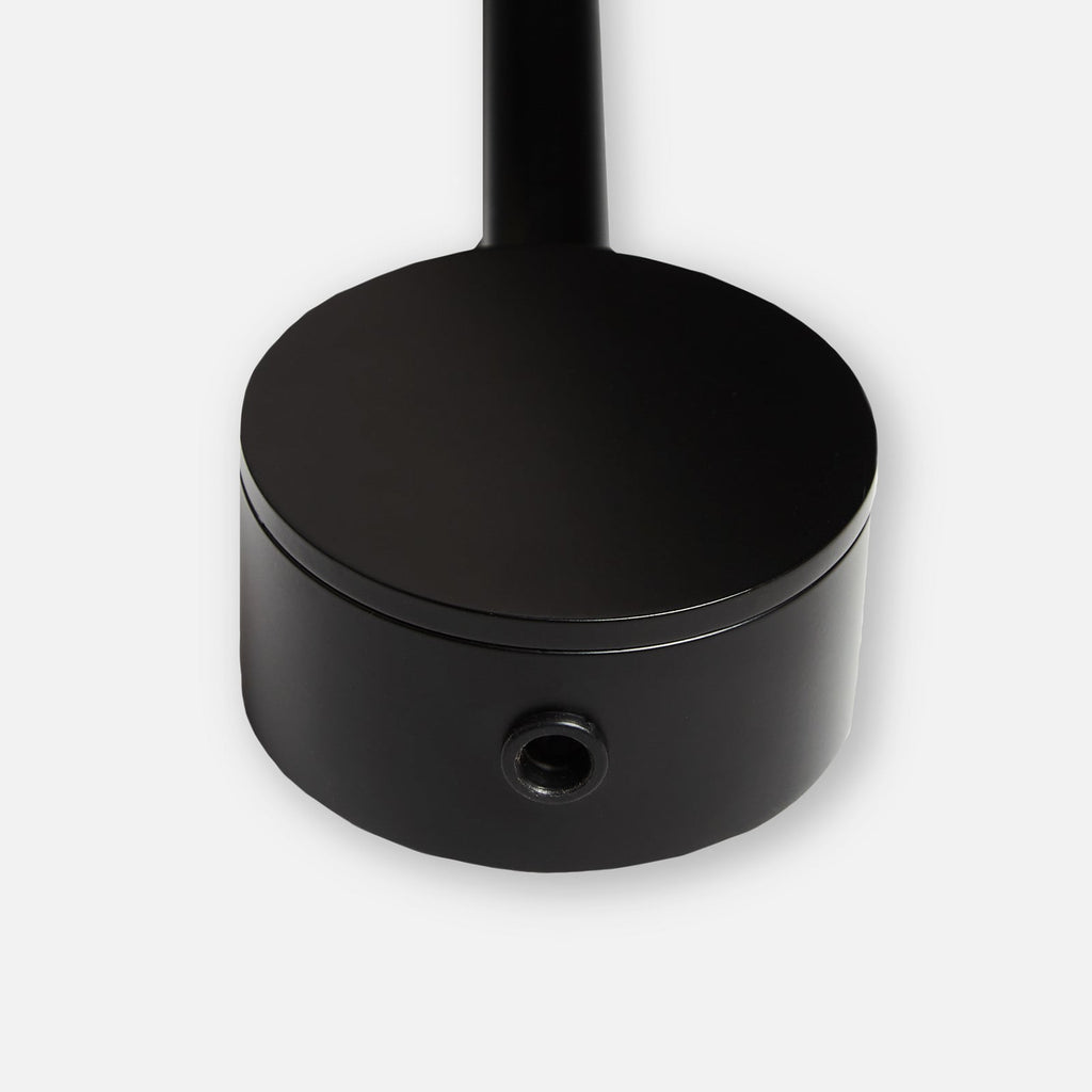 Woud Cono wall lamp, black, height 12.99 in, E12, plug