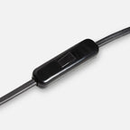 Woud Cono wall lamp, black, height 12.99 in, E12, plug