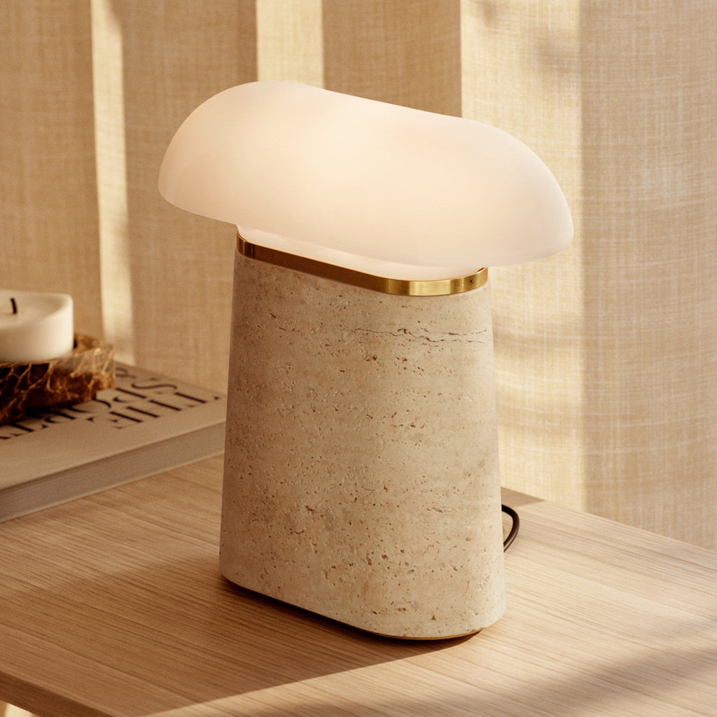 Nova 11" Cream Opal Table Lamp
