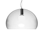 Kartell Fly Medium pendant light, transparent, PMMA, E26