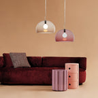Kartell Fly Medium pendant light, burgundy, PMMA, E26