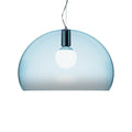 Kartell Fly Medium pendant light, sky blue, PMMA, E26