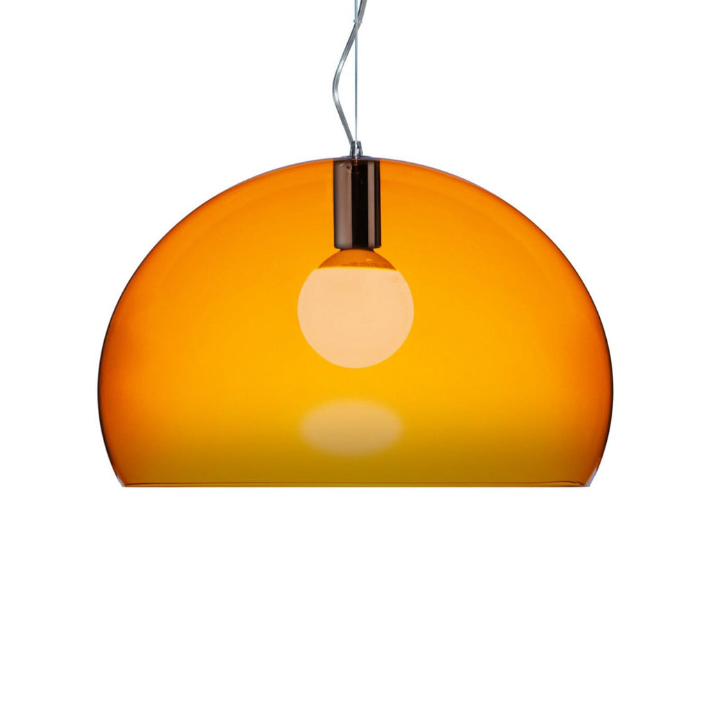 Kartell Fly Medium pendant light, orange, PMMA, E26