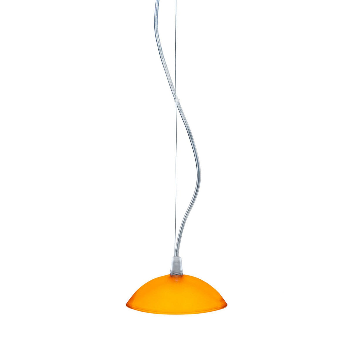 Kartell Fly Medium pendant light, orange, PMMA, E26